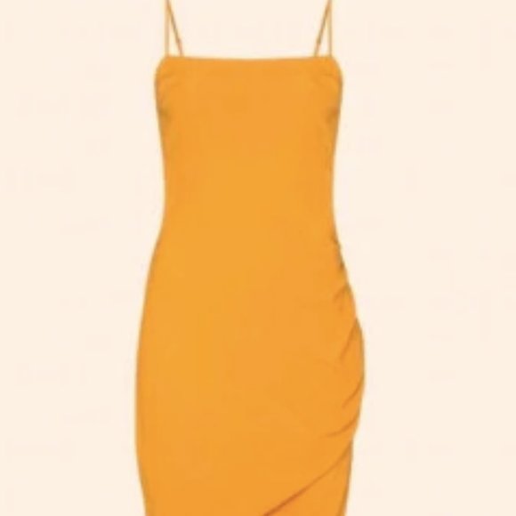 Reformation Mignon Dress (Ochre) - Picture 1 of 4
